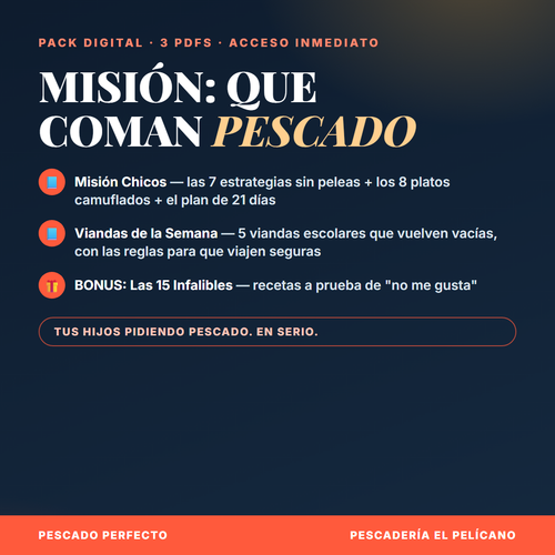Pack Misión Que Coman Pescado - 3 PDFs